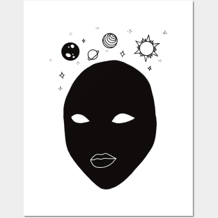 head in space Posters and Art